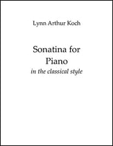 Sonatina for Piano piano sheet music cover